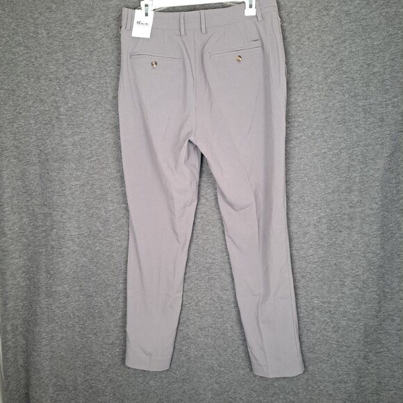NWT ICON Amsterdam Trousers Dress Pants Size 32 31x28 Gray - Picture 2 of 13